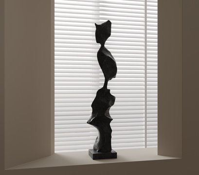 Modern abstract interior sculpture