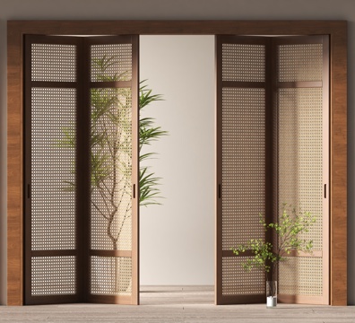 Mid-century Style folding door