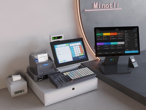 Cash register ordering system cash register equipment