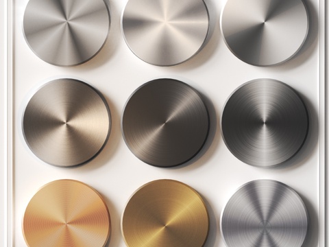 Modern metal brushed stainless steel