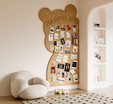 Modern note sticker photo wall wall decoration pendant su model