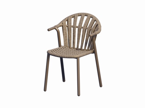 Modern French Metal Chair Rope Chair Dining Chair Lounge Chair