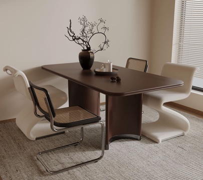 Middle-style dining table and chair decorative ornaments