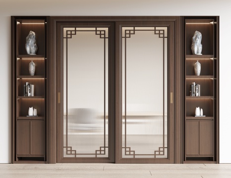 New Chinese-style sliding door