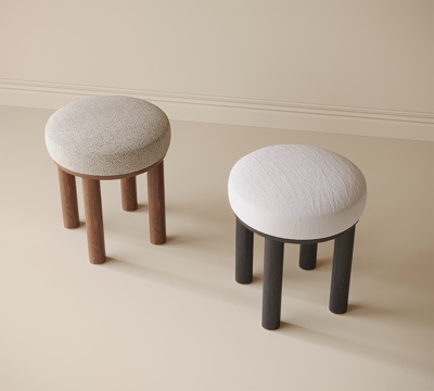 Modern Stool Shoe Changing Stool Round Stool