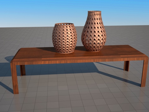 Decorative Cutout Woven Vase