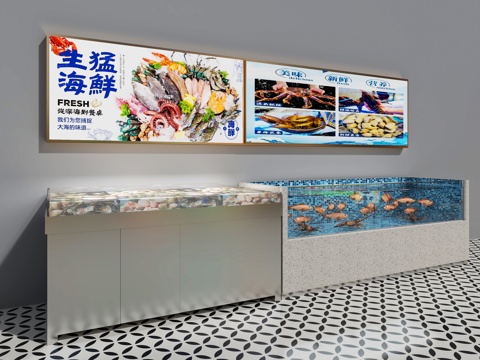 Seafood Fish Tank Seafood Pool Live Fish Pool Seafood Display Pool Grill Shop Seafood Pool