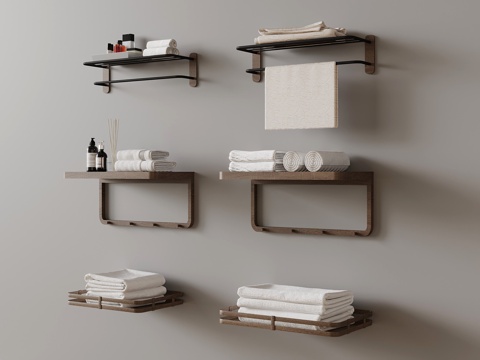 Modern towel rack towel