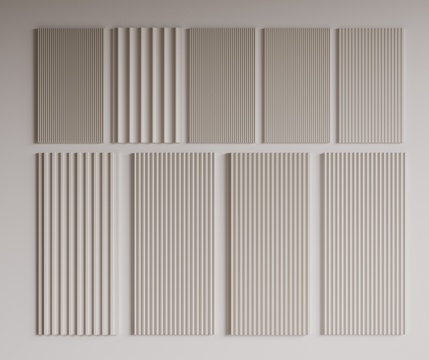 Modern Great Wall Board Grille Board Panel Wood veneer Line Wall Wave Board Wall Decoration