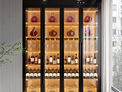 Modern Affordable Luxury Style Wine Cabinet