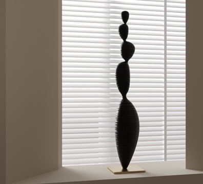 Modern abstract interior sculpture