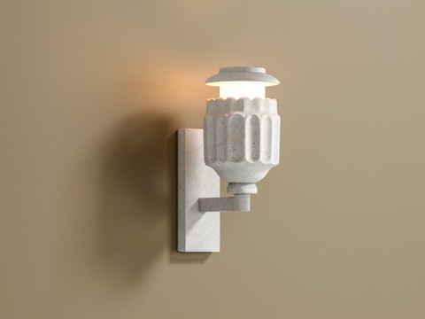 Gypsum wall lamp