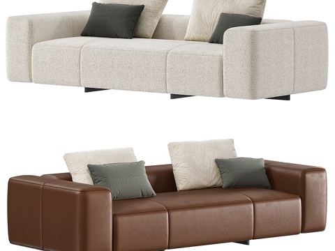 Modern Italian Minotti Yves Sofa