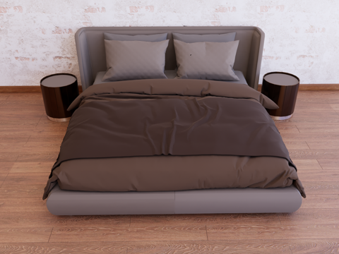 Bed combination Fabric bed Leather bed