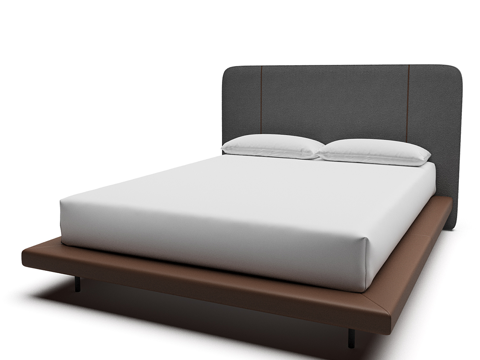 Modern Simple Double Bed Double Bed Simple Bed Bedroom Bed Pillow