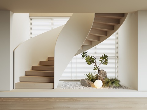 modern revolving staircase