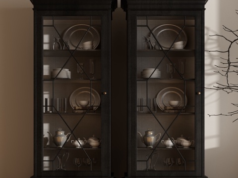 Modern American Wine Cabinet