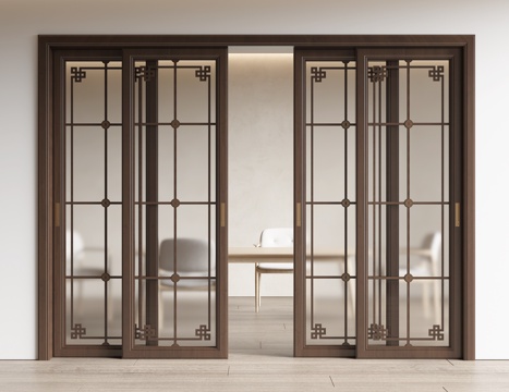 New Chinese-style sliding door