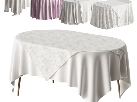 the tablecloth on the table