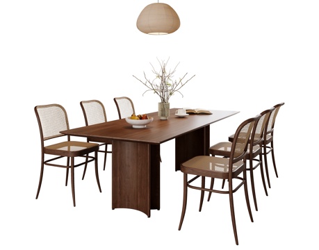 Mid-century Style dining table and chair combination