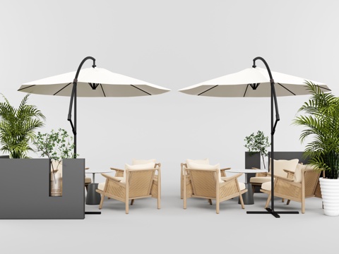 Modern commercial outdoor leisure tables and chairs