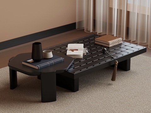 Neo-Chinese Style Simple Coffee Table Coffee Table Combination