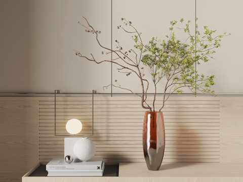 Modern vase floral ornaments