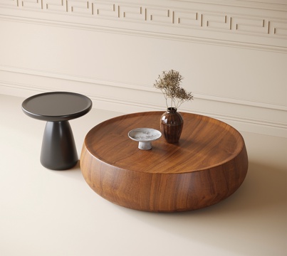 Modern round coffee table