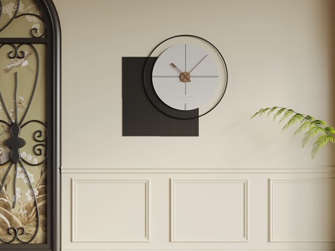 Modern minimalist clock wall clock