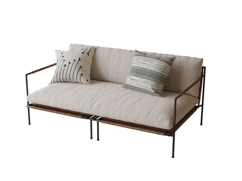 modern double sofa leisure sofa