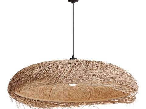 New Chinese-style Bird's Nest Woven Decorative Chandelier