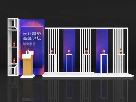 New Chinese-style conference activities, punch points, installation design, creative beauty, exhibition boards, display walls