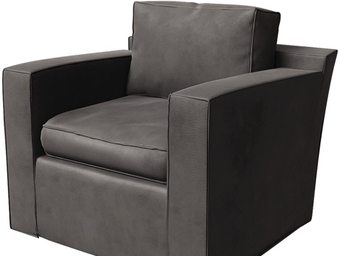 Villevenete Modern Leather Sofa Single Sofa Sofa Chair Casual