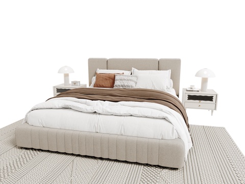 Cream Style double bed