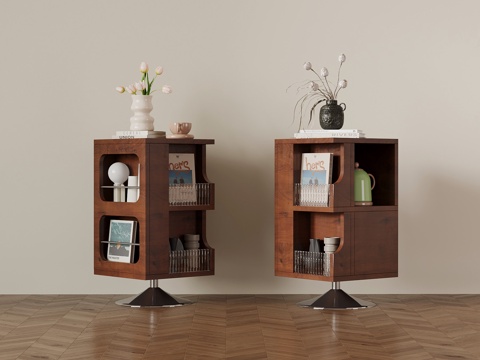 The antique side table can rotate the corner table