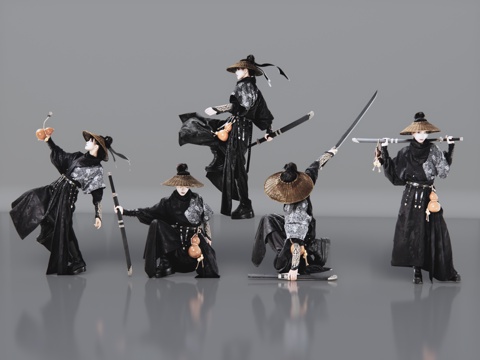 2D martial arts master martial arts figure kung fu master tai chi master martial arts swordsman chivalrous man