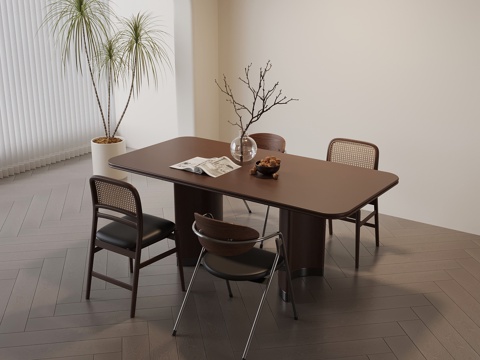 Mid-century Style dining table and chair