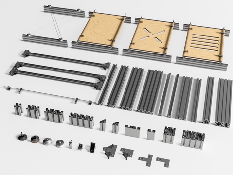 Modern hardware aluminum profile optical axis ocean plate hardware component profile angle code DIY