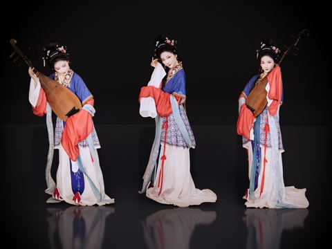 2D Ancient costume characters Song Dynasty ladies figure classical beauty ancient costume beauty antique beauty