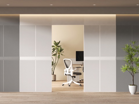 Modern office perforated plate partition wall partition