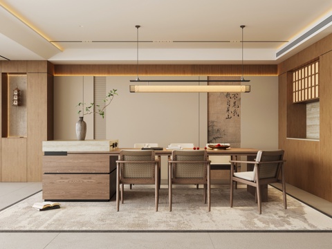 Zen New Chinese Home DiningRoom