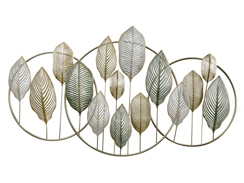 Modern Leaves metal chandelier