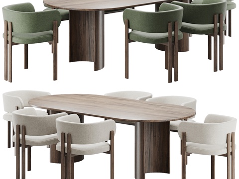 Modern Italian Dining Table and Chair