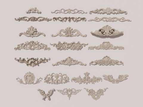 Embossed decorative components