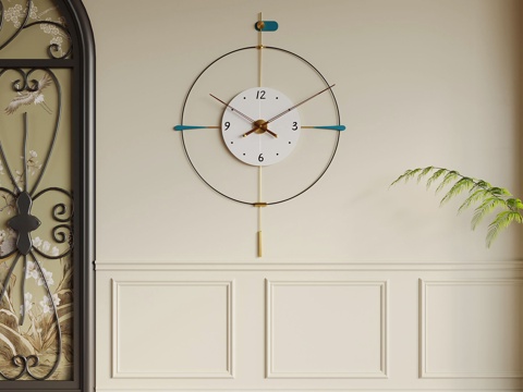 Modern minimalist clock wall clock