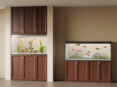 Mid-century Style fish tank