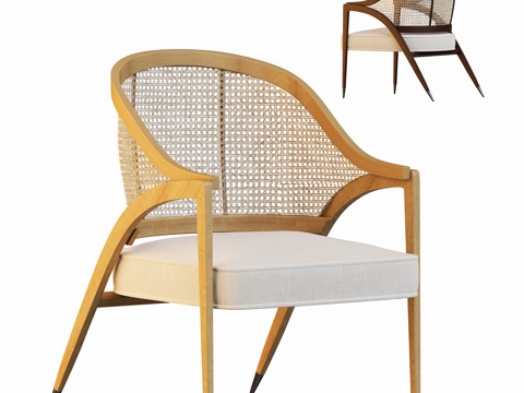 Modern Casual Rattan Chair Single Sofa