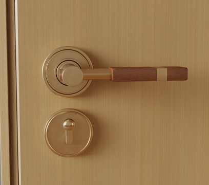 Modern medieval door lock handle