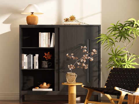 Modern Zen Bookcase Modern Wabi-sabi Style Bookcase Modern Bookcase