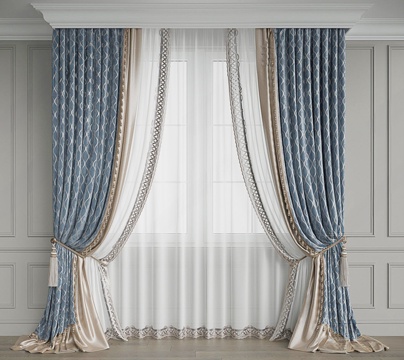 American European-style Roman Rod Curtain